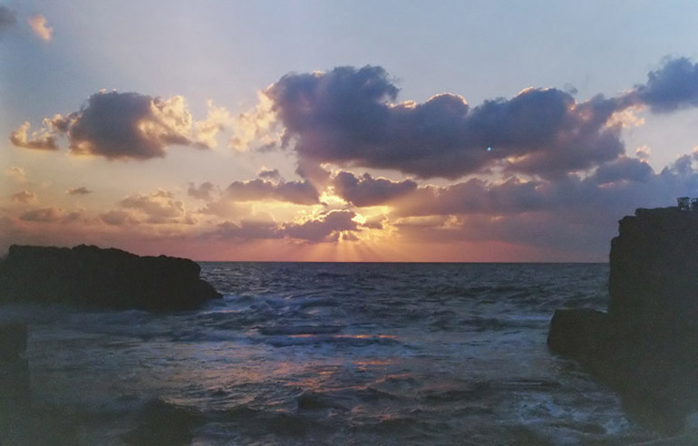 Sunset in Alexandria - by: Aymen Ibrahem (Zenith 37mm, F16, 1/500 second exposure, Kodak Ultra 400)
