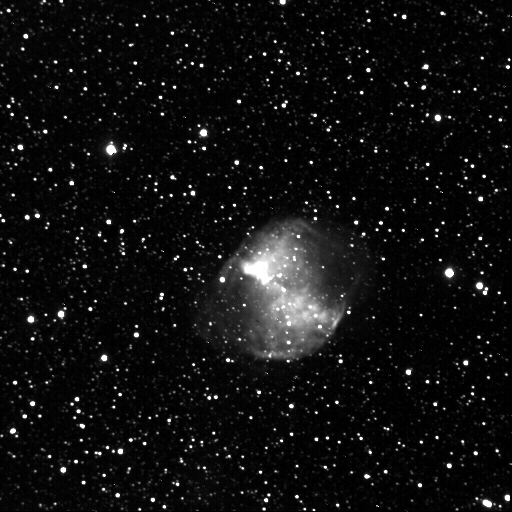 Dumbell Nebula by Jim Peterson - Image from New Mexico Sky's 14 inch SCT f11 with Apogee CCD.