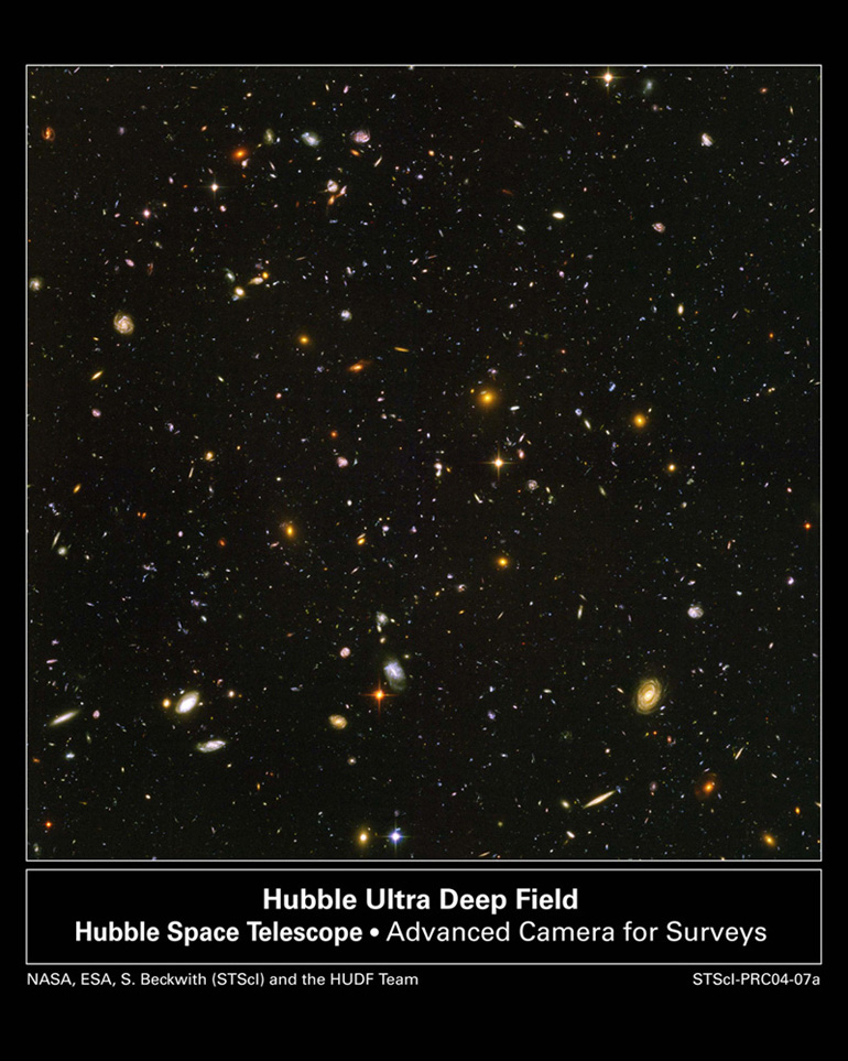The Hubble Deep Field. All dots are galaxies!