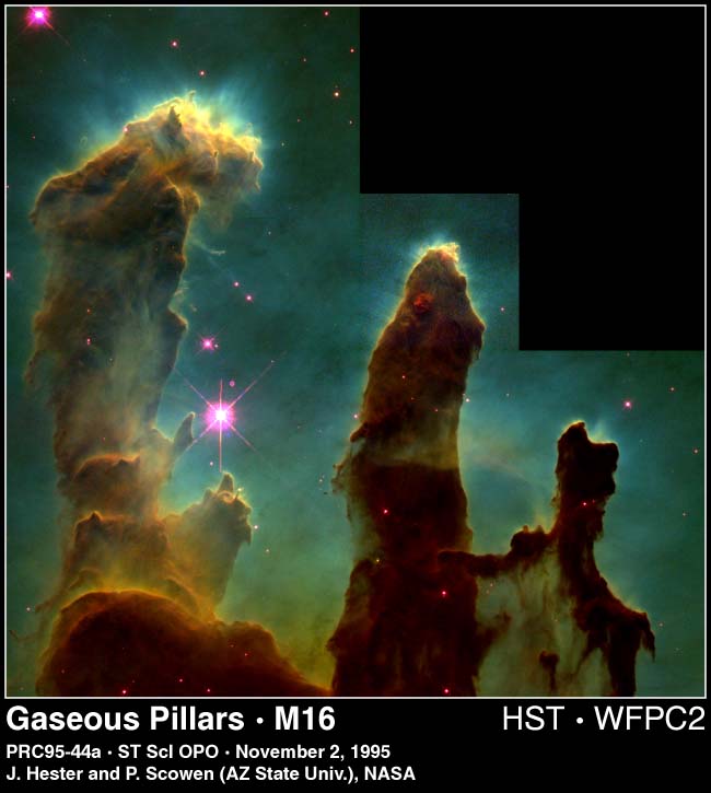 Pilars of Creation - A Close-up on the Eagle Nebula
