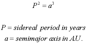 What is Kepler's Third Law?