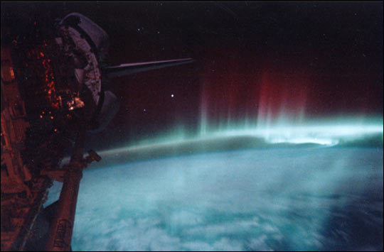 Aurora Australialis from the Space Shuttle