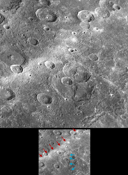 scarps on mercury