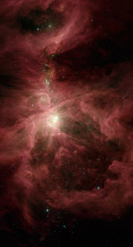 The Orion Nebula in Infrared