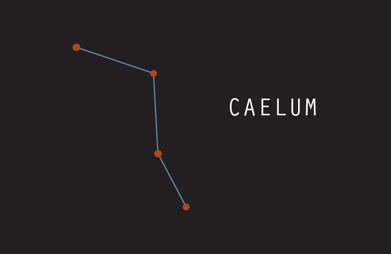 constellations - caelum (graving tool)