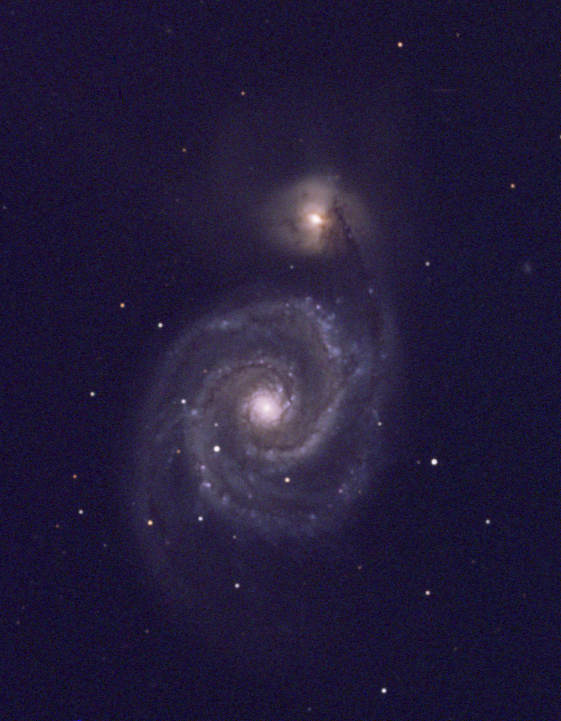 Same as previous image - cropped and color corrected by Ricky Murphy. Images provided by Professor Pamela Gay for Astrophotography projects at SAO.