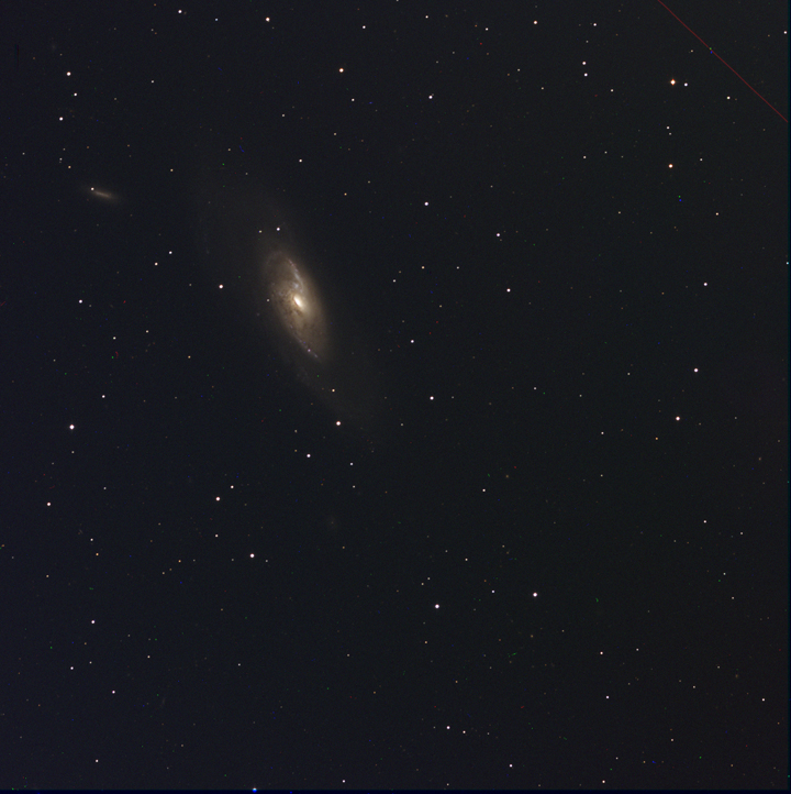 NGC 4258 Assembled from individual filtered images by Ricky Murphy. Images provided by Professor Pamela Gay for Astrophotography projects at SAO.