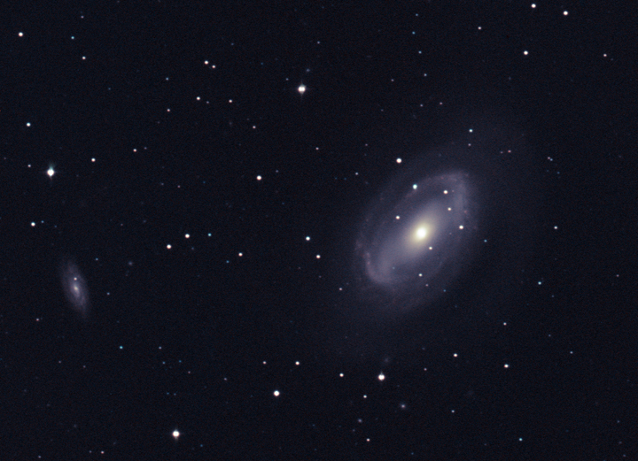 Same as previous image - cropped and color corrected (best possible due to synthetic green channel) by Ricky Murphy. Images provided by Professor Pamela Gay for Astrophotography projects at SAO.
