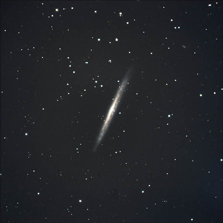 Galaxy NGC 5907 in the Constellation Draco - by Tim Hunter.