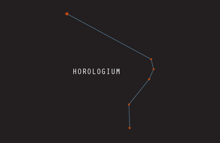 Constellations - Horologium (Clock)