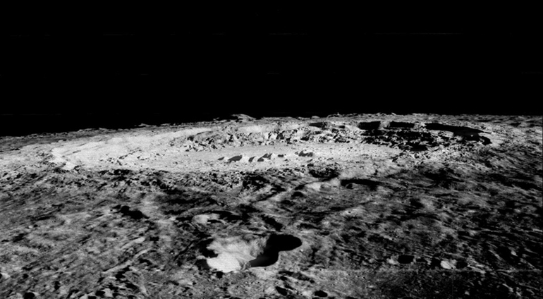 Limb of the Copernicus impact crater.