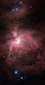 Orion Nebula Opticl and Infrared Overlay