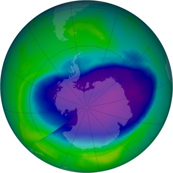 Ozone Hole - October 16, 2006